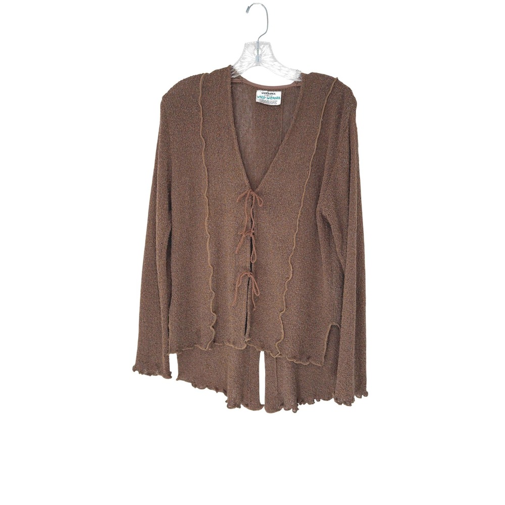 Wild‎ Thing of Chico Wild Women Cardigan Tan Gremlin Moody Rustic Long Sleeve